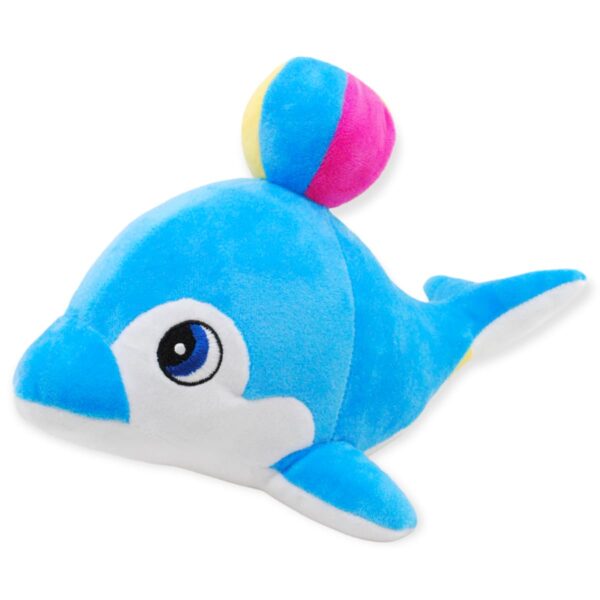 delfin de peluche azul 30 cm