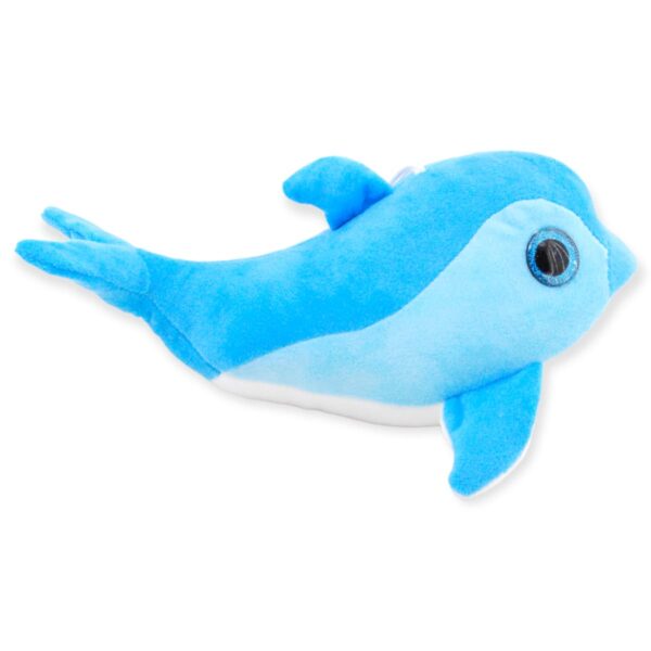 delfin de peluche azul 30 cm largo 4