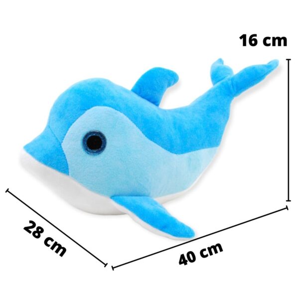 delfin de peluche azul 40 cm 2