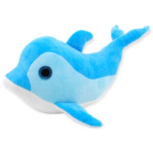 delfin de peluche azul 40 cm