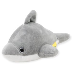 delfin de peluche gris 20 cm