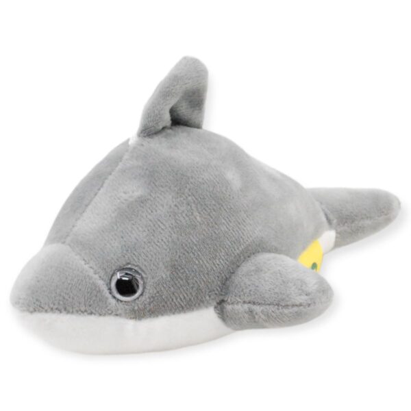 delfin de peluche gris 20 cm