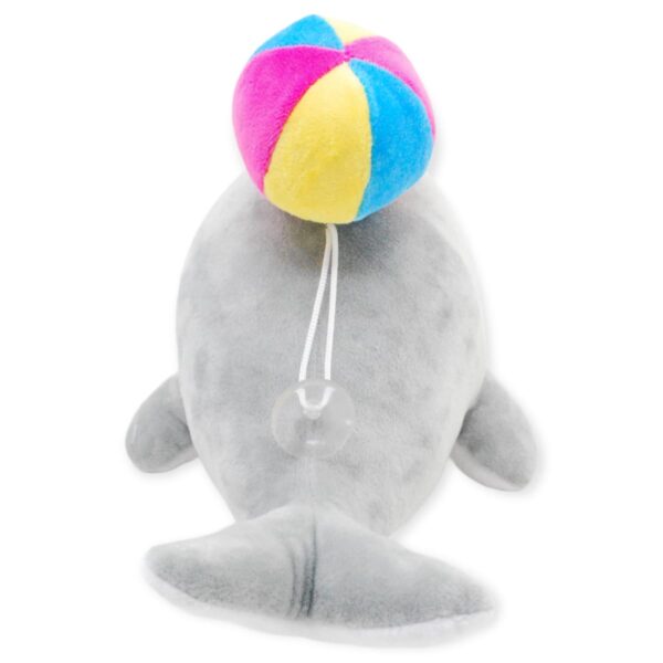 delfin de peluche gris 30 cm 3