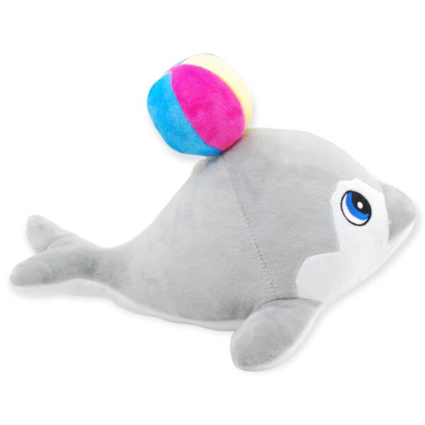 delfin de peluche gris 30 cm 4