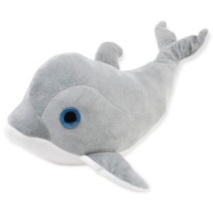 delfin de peluche gris 40 cm