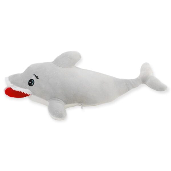 delfin de peluche gris 46 cm 3