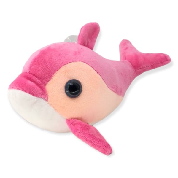 delfin de peluche rosa