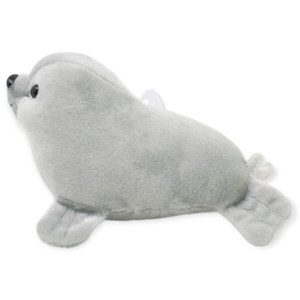 foca de peluche gris 22 cm largo 3