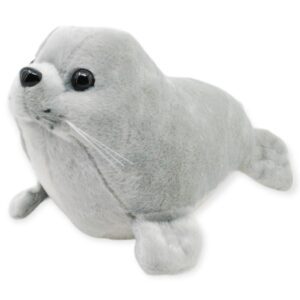 foca de peluche gris 22 cm largo