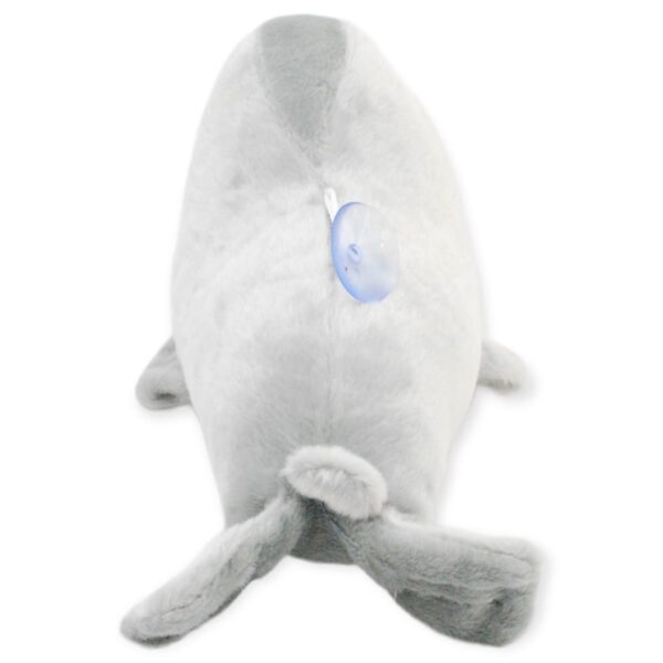 foca de peluche gris 22 cm largo 4