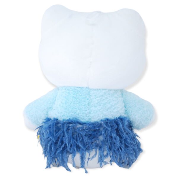 gatita de peluche blanca vestido azul 4