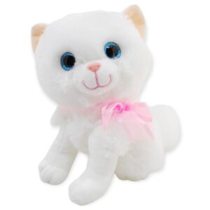 gatito de peluche blanco