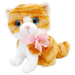 gatito de peluche naranja