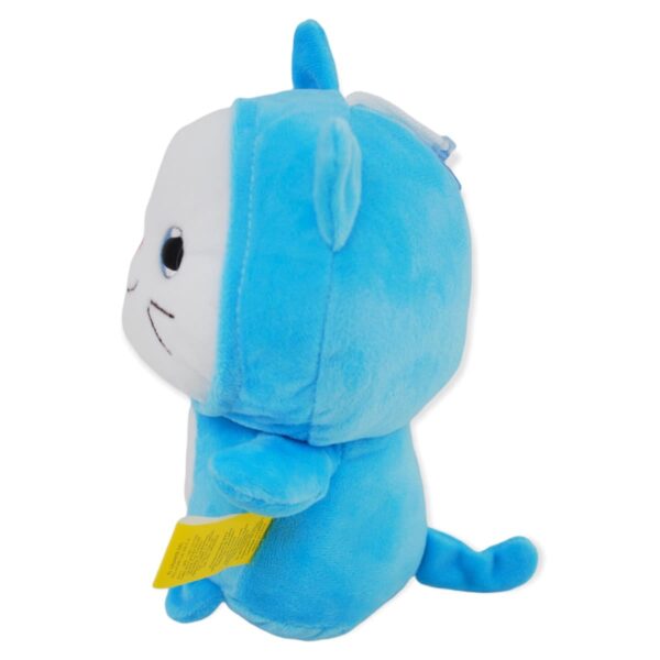 gato de peluche blanco pijama azul 3