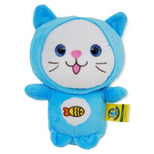 gato de peluche blanco pijama azul