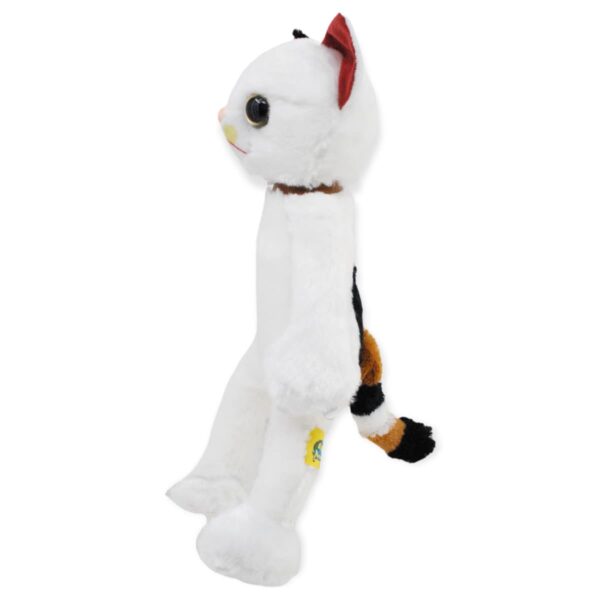 gato de peluche enojado blanco 3