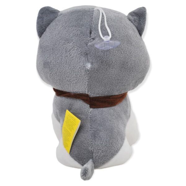 gato de peluche gris 19 cm 3