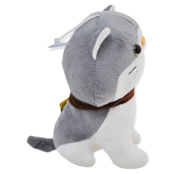 gato de peluche gris 19 cm 4