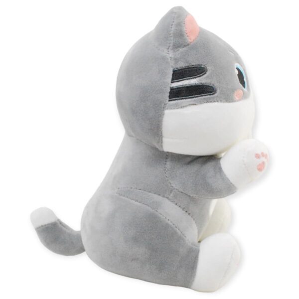 gato de peluche gris 26 cm 4