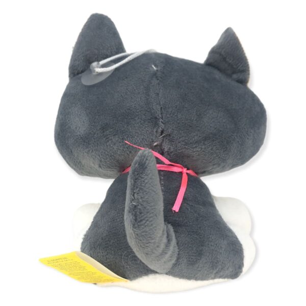 gato de peluche gris alegre 4