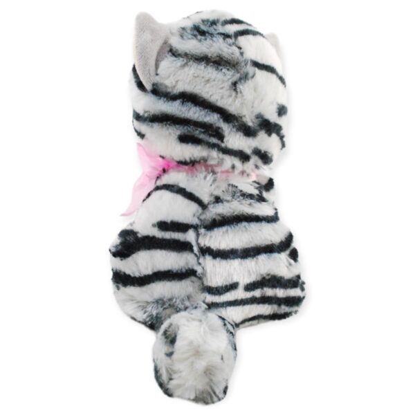 gato de peluche gris con negro 3