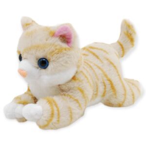 gato de peluche naranja con sonido