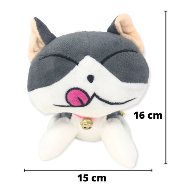 gato de peluche yumi gris 2