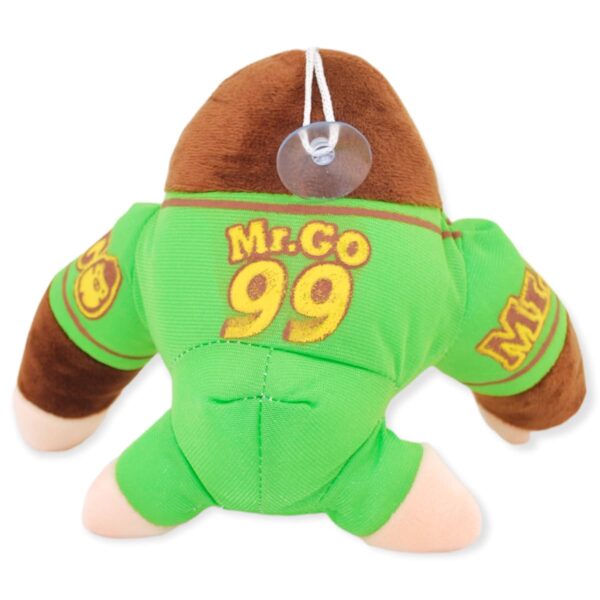 gorila de peluche café playera verde 4