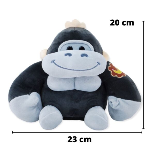 gorila de peluche negro sonriente 2