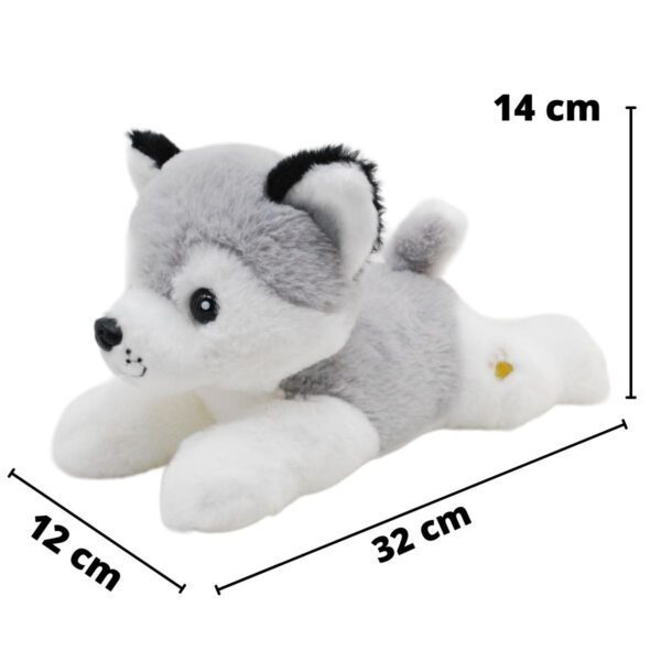 husky de peluche gris 2