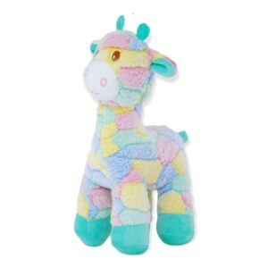 jirafa de peluche color arcoiris