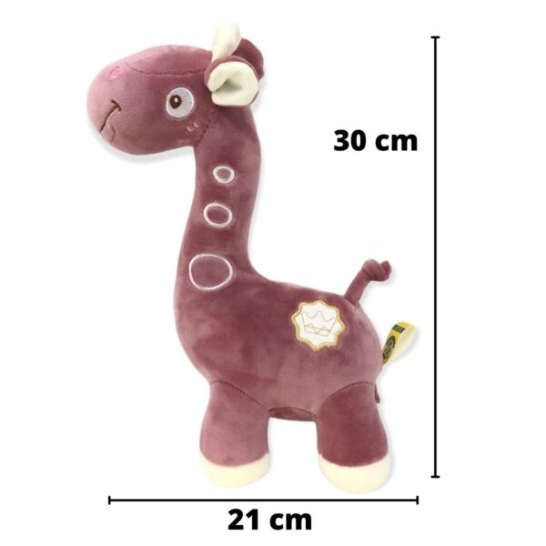 jirafa de peluche morada 30 cm 2