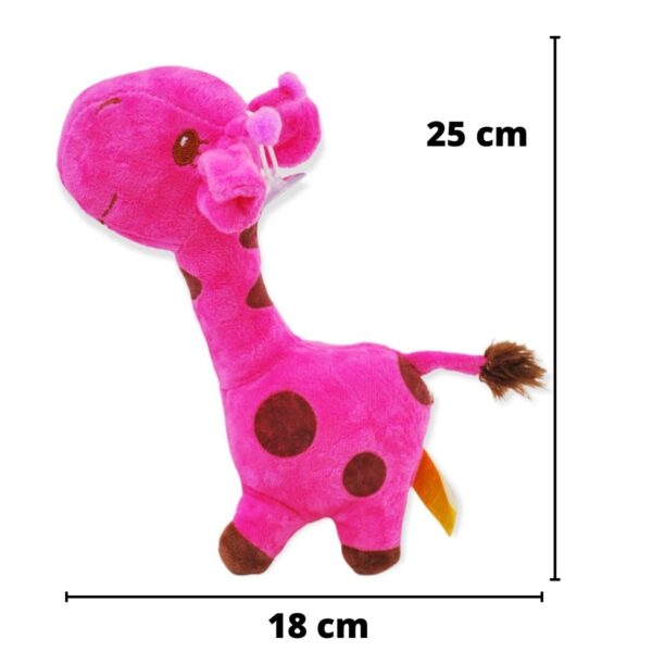 jirafa de peluche rosa 25 cm 2