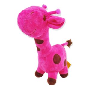 jirafa de peluche rosa 25 cm