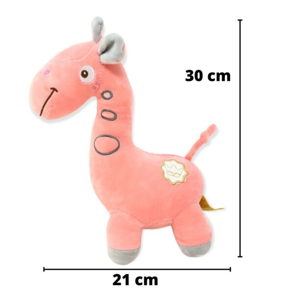 jirafa de peluche rosa 30 cm 2