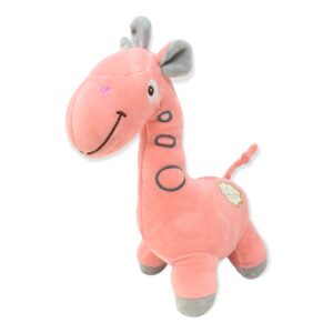 jirafa de peluche rosa 30 cm