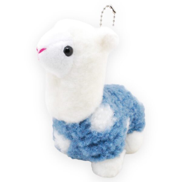 llama de peluche azul