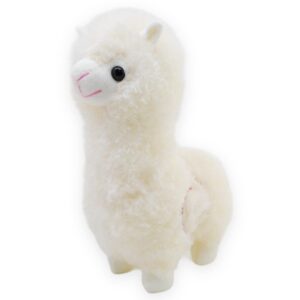 llama de peluche blanca