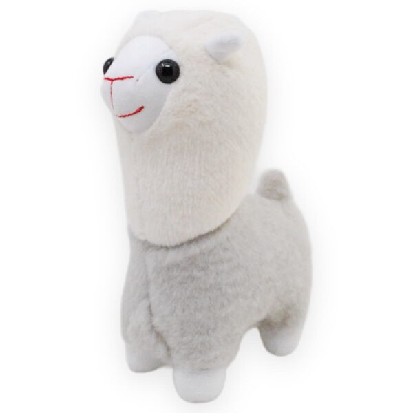 llama de peluche gris