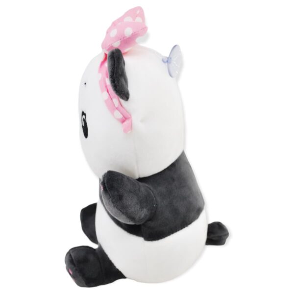 panda de peluche bebé diadema rosa 3