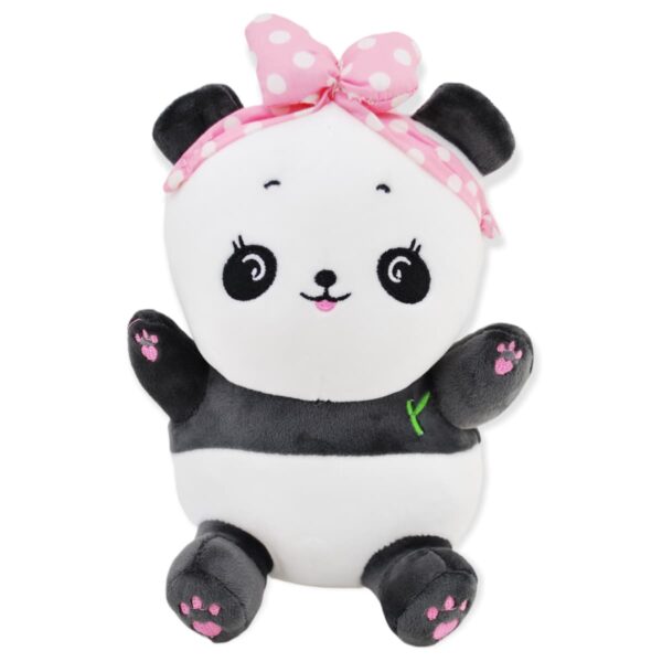 panda de peluche bebé diadema rosa