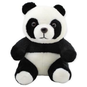 panda de peluche cara seria