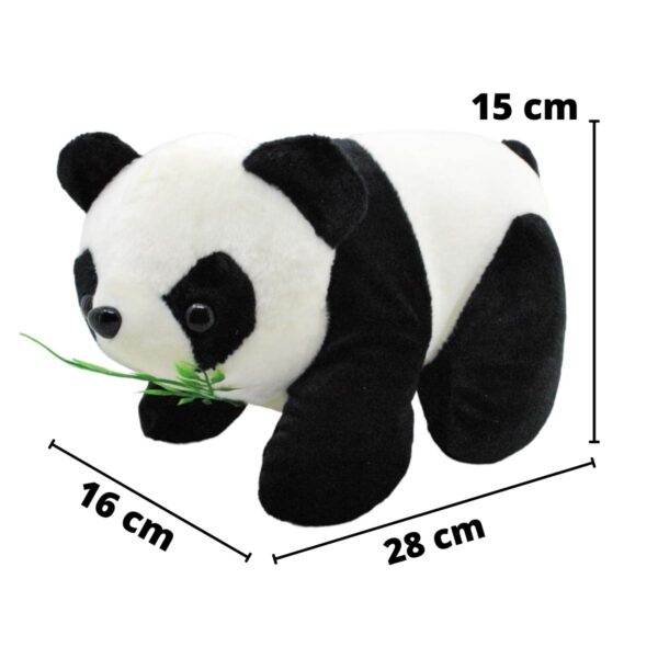 panda de peluche comiendo bambu 28 cm 2