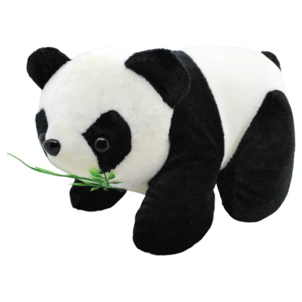 panda de peluche comiendo bambu 28 cm