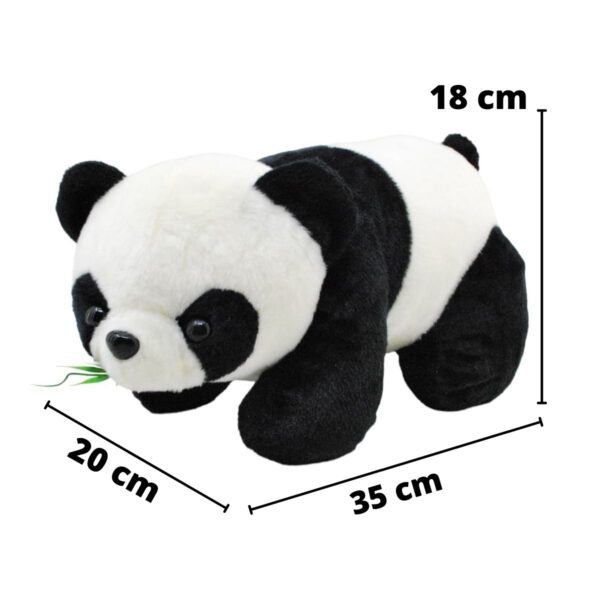 panda de peluche comiendo bambu de 35 cm 2