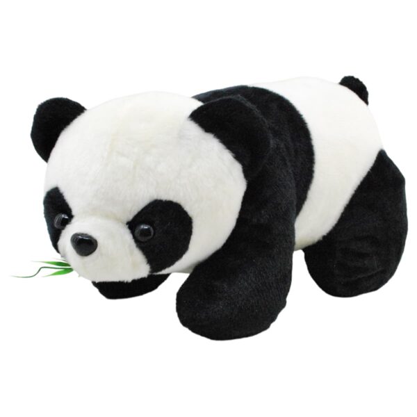 panda de peluche comiendo bambu de 35 cm