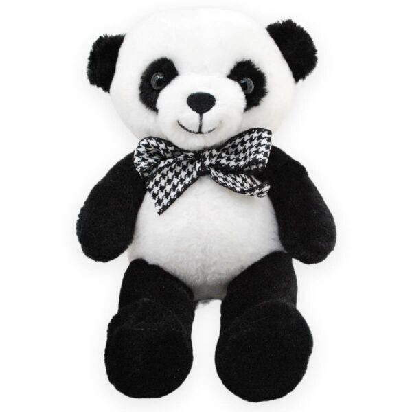 panda de peluche con moño