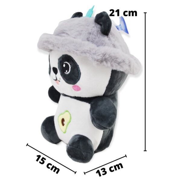 panda de peluche gorro gris 2