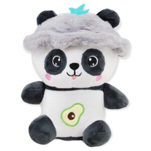 panda de peluche gorro gris