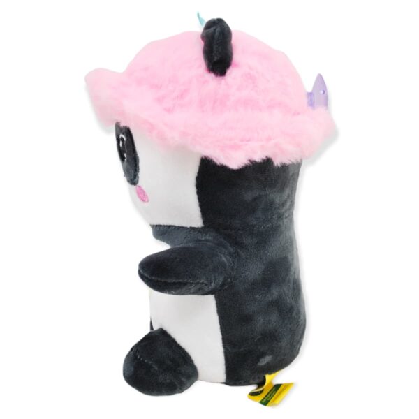 panda de peluche gorro rosa 3